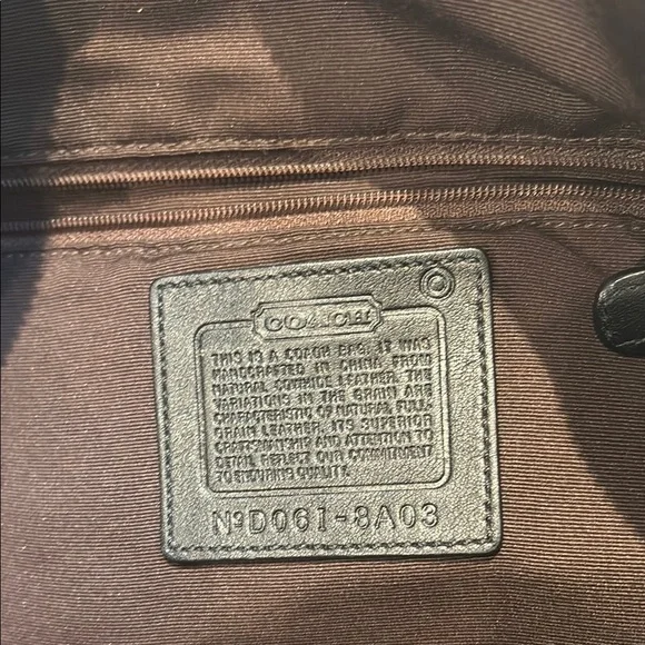 Vintage Coach Brown Leather Shoulder Bag - Picture 6 of 7